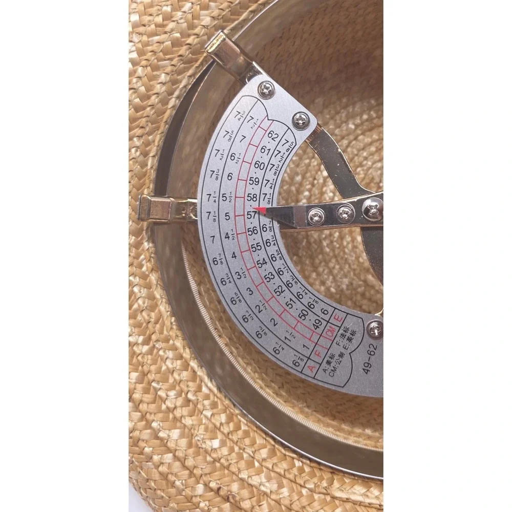 Ellen Deering Original Straw Boater Hat Womens 7-1/8 Tan Floral Ribbon